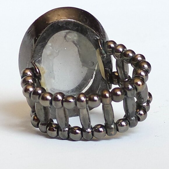 FUN COSTUME JEWLERY LOT OF 3 RINGS PURPLE ARTSY DIAMOND - Picture 8 of 8